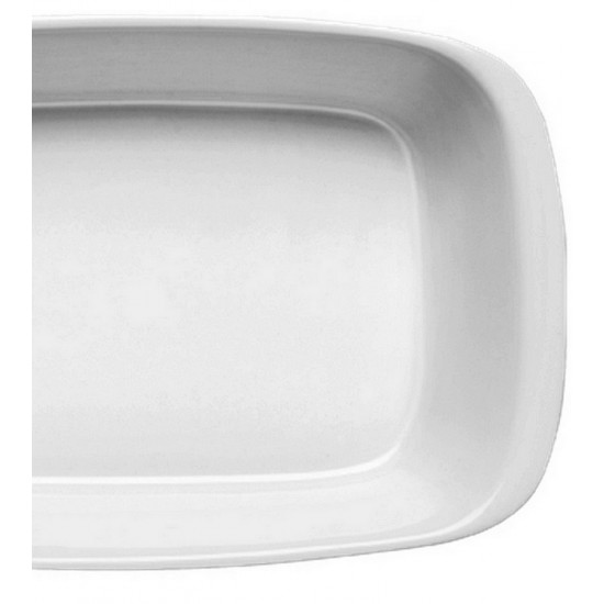 Forma 22,5cm Comprimento Por 14cm 700 ML Refratário Porcelana Germer